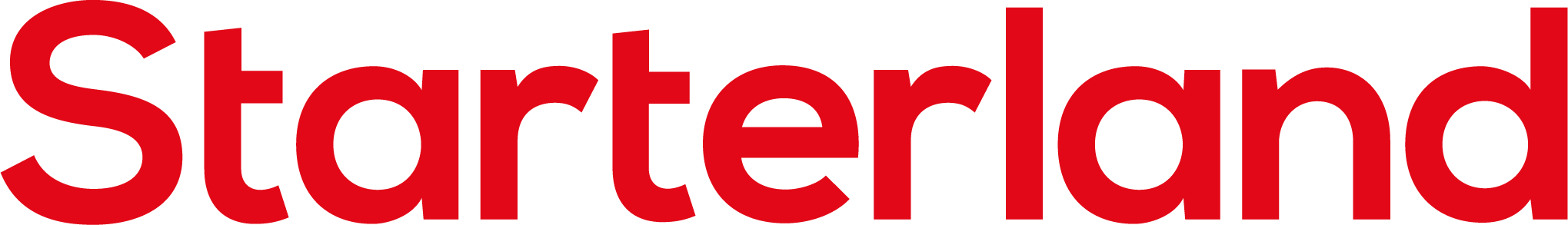 Ancien logo de Starterland de couleur rouge